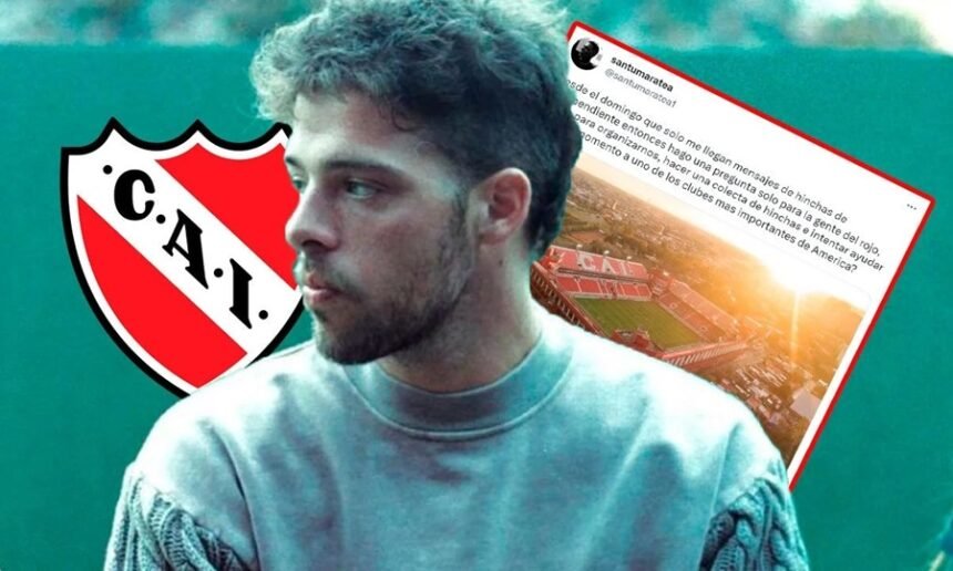 Santi Maratea propuso organizar una colecta para pagar la deuda del Club  Atlético Independiente - MMX